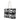Black-and-white Habibi calligraphy tote with cream rope handles, left angled view