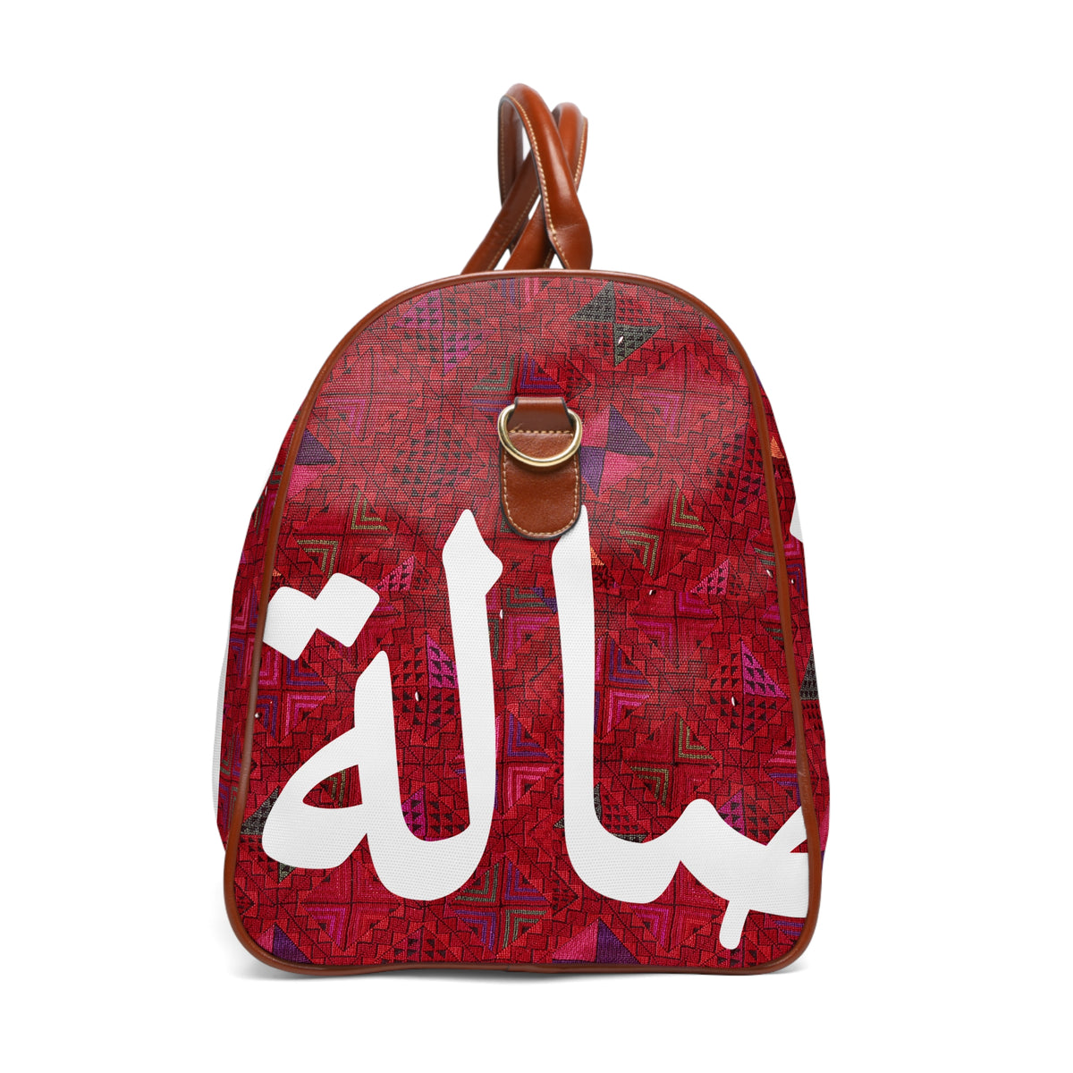 Asala / أصالة Travel Bag — Red, print detail view