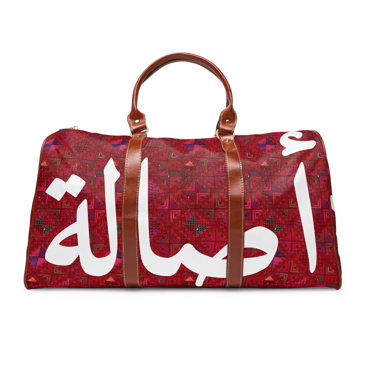 Asala / أصالة Travel Bag — Red, side panel view