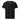 A black short-sleeve t-shirt shown from the back, featuring a small red square logo with black text reading 'HDB PLZ' centered on the upper back, set against a plain white background.