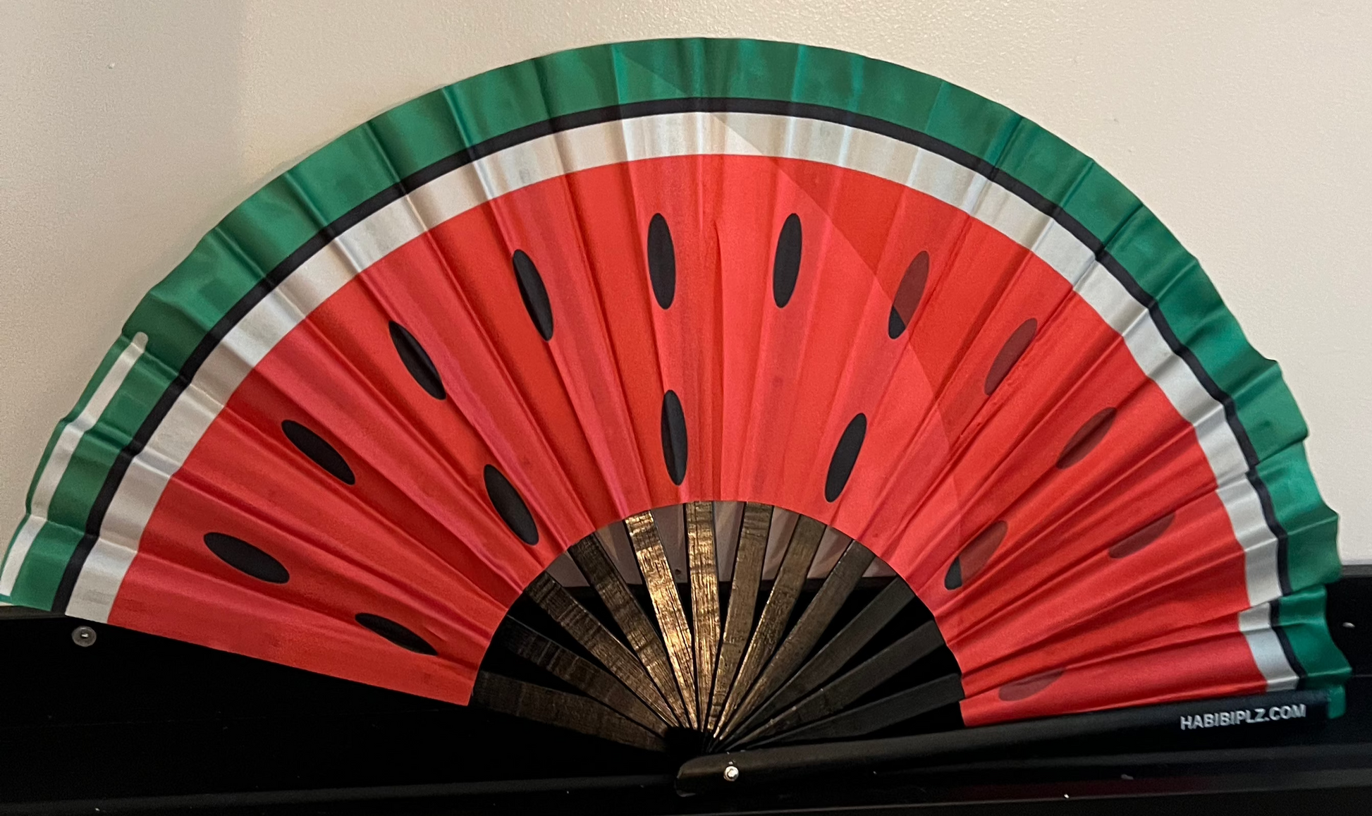The Habibi Fan — Watermelon, wide styled view
