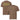 Mawada / مودة — Tee — brown, front and back view